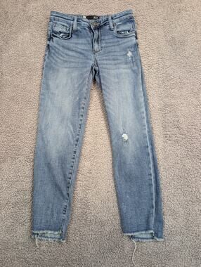 Kut From the Kloth Jeans Women's 2 Medium Wash Reese Ankle Straight Leg (1039)